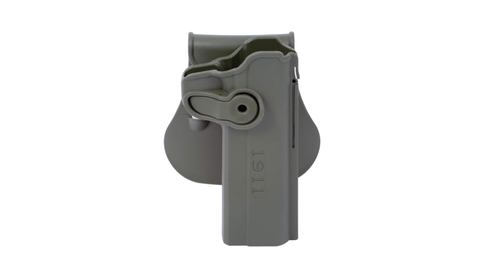 IMI Defense Polymer OWB Paddle Holster, 1911 5in, Olive Drab Green, Right, IMI-Z1030O.D. GREEN