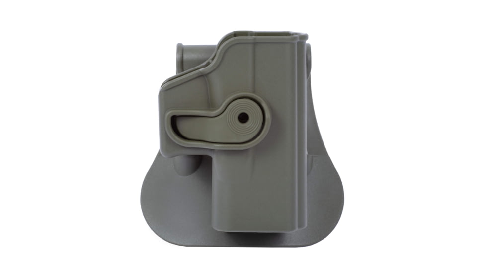 IMI Defense Polymer OWB Paddle Holster, Glock 23 Gen 4, Glock 26 Gen 5, Glock 27 Gen 4, Glock 28 Gen 4, Glock 33 Gen 4, Glock 36 Gen 4, Olive Drab Green, Right, IMI-Z1040O.D. GREEN