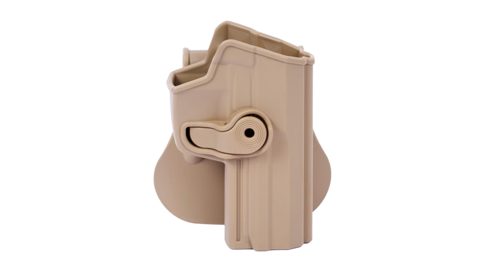 IMI Defense Polymer OWB Paddle Holster, Heckler &amp; Koch USP .45 ACP, Flat Dark Earth, Right, IMI-Z1210FDE