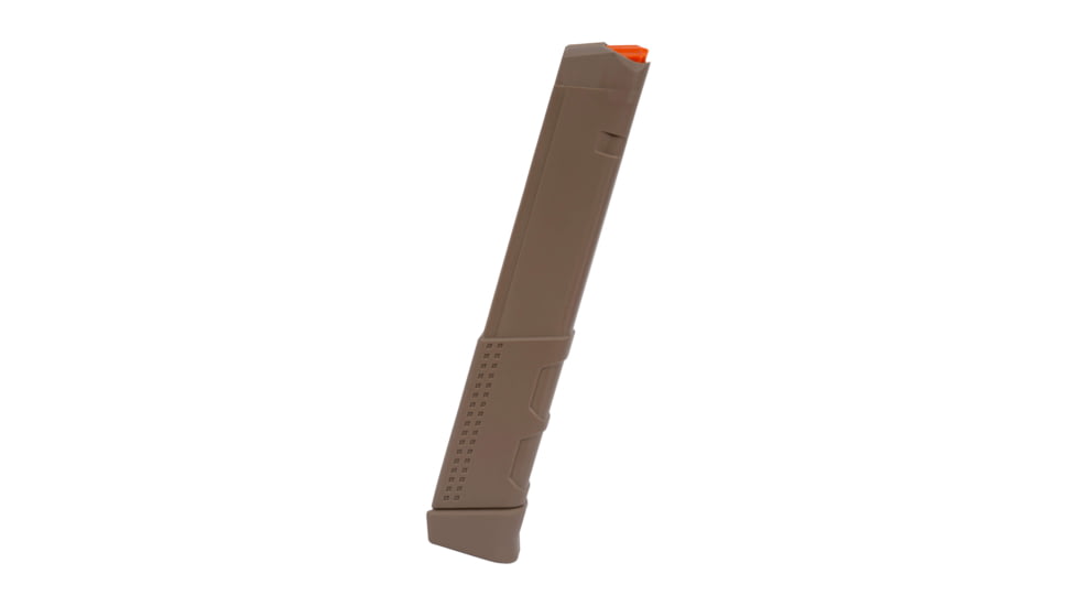 IMI Defense Polymer Glock 17, Glock 18, Glock 19, Glock 19x, Glock 26, Glock 34, Glock 45, 9mm Luger, 33 Round Pistol Magazine, Flat Dark Earth, IMI-ZMG33RF.D.E