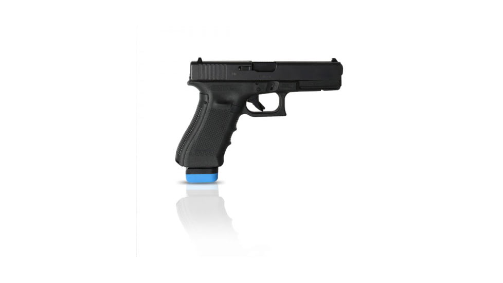 IMI Defense Glock 19X, Glock 26, Glock 19, Glock 17, Glock 28, Glock 22, Glock 27 Pistol Magazine Floorplate, Blue, IMI-PFP02BLUE