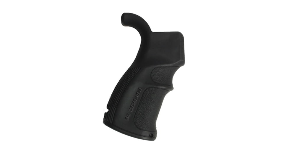 IMI Defense EG Overmolding AR-10, AR-15, Knight's Armament M110, M16, M4, SR-25 M16/AR15 AR Grip, Black, IMI-ZG108BLACK