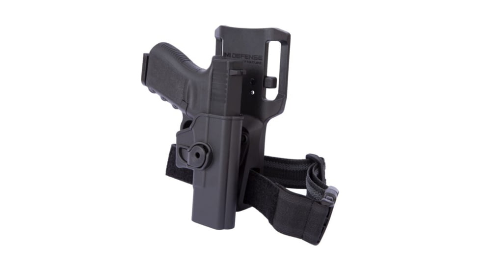 IMI Defense Mid Ride Belt Attachment w/Thigh Strap, Black, IMI-Z2250-BLK