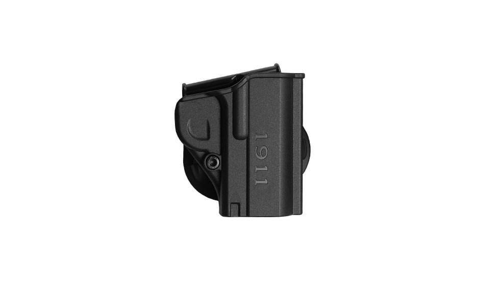 IMI Defense One Piece OWB Paddle Polymer Holster, 1911 .45 ACP Officer'S Pistols, Black, IMI-Z8080BLACK