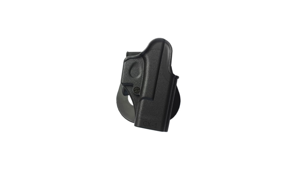 IMI Defense One Piece OWB Paddle Polymer Holster, Glock 17/18/19/19X/26/27/28/31/32/36/45,Glock 22/23,Bul M-5, Black, IMI-Z8010(GK1)BLACK