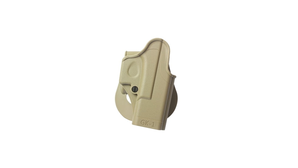 IMI Defense One Piece OWB Paddle Polymer Holster, Glock 17/18/19/19X/26/27/28/31/32/36/45,Glock 22/23,Bul M-5, FDE, IMI-Z8010(GK1)FDE