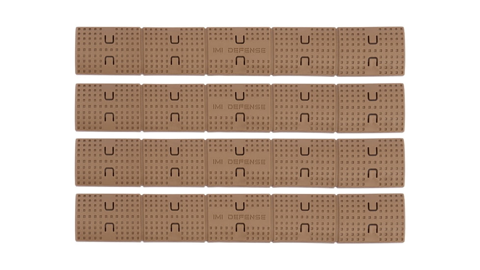 IMI Defense Picatinny Rail Panel, Set Of 4, FDE, 14223