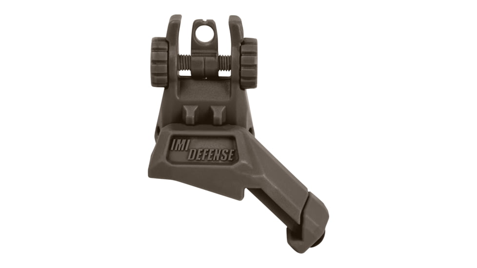 IMI Defense TRS Polymer Rear Flip Up Sight 45 Degrees Offset, O.D. Green, IMI-Z7245O.D. GREEN