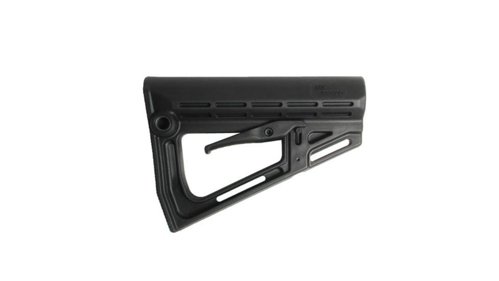 IMI Defense TS-1 Tactical AR-15, M16, M4 Collapsible AR Buttstock w/Overmolded Buttplate, Black, IMI-ZS101BLACK