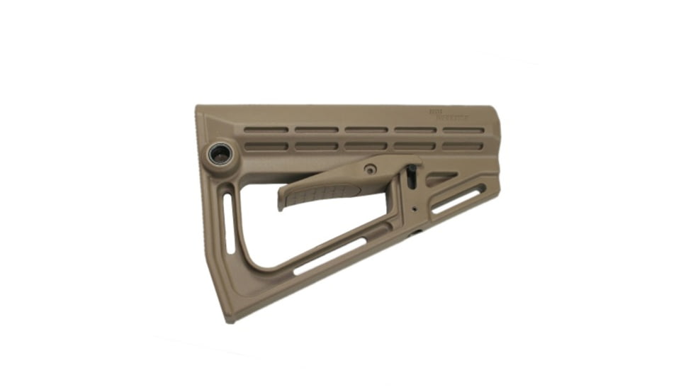 IMI Defense TS-1 Tactical AR-15, M16, M4 Collapsible AR Buttstock w/Overmolded Buttplate, Flat Dark Earth, IMI-ZS101FDE