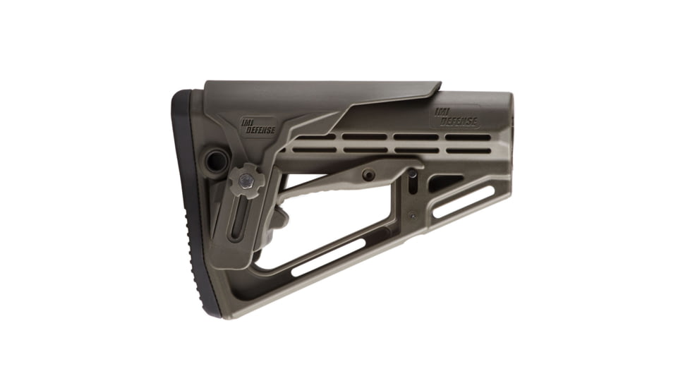 IMI Defense TS-1 Tactical Stock w/Polymer Cheek Rest w/Ovemolded Buttplate, O.D. Green, IMI-ZS201O.D. GREEN