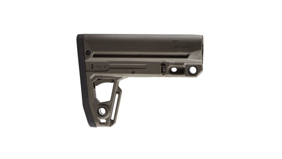 IMI Defense TS2 Tactical AR-15, M16, M4 Collapsible AR Buttstock w/Overmolded Buttplate, Olive Drab Green, IMI-ZS107O.D. GREEN
