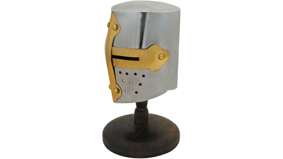 India Made Mini Crusader Helmet w/ Stand