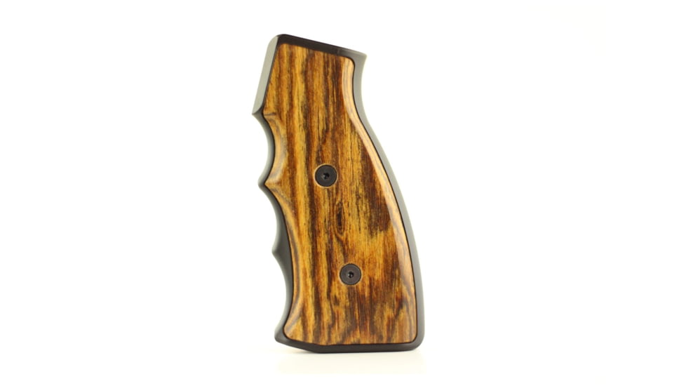 Indignant Arms IA Classic Accented AR15 Grip, Bocote Grip/Black Frame, cl-acc-bo-bk