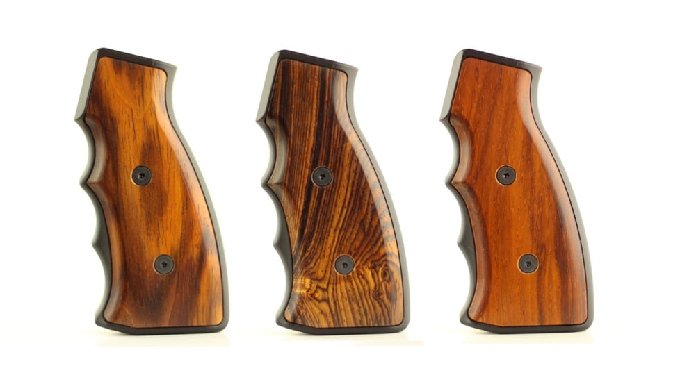 Indignant Arms IA Classic Accented AR15 Grip, Cocobolo Grip/Black Frame, cl-acc-co-bk