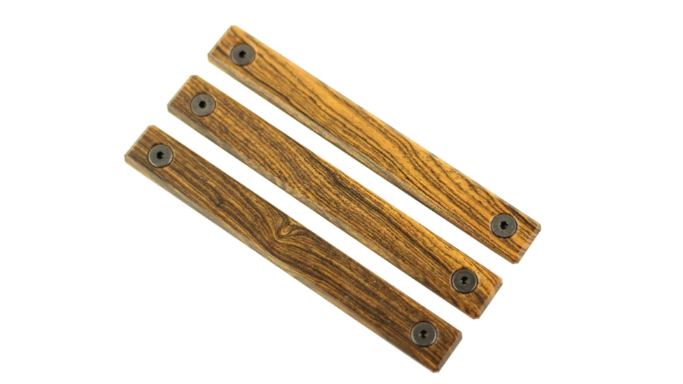 Indignant Arms IA Classic MLOK Rail Panels, 2.0 Slots, Bocote Grip/Black Frame, rp-acc-bo-2.0