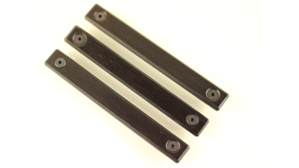 Indignant Arms IA Classic MLOK Rail Panels, 2.0 Slots, Indian Ebony Grip/Black Frame, rp-acc-ie-2.0