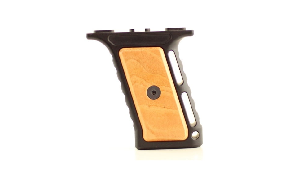 Indignant Arms Streamline Accented FWG MLOK Grip, Cherry Grip/Black Frame, fw-acc-ch-bk