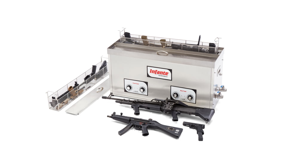Infante Ultrasonics S40 Gun Cleaning System, Stainless, IU-S40