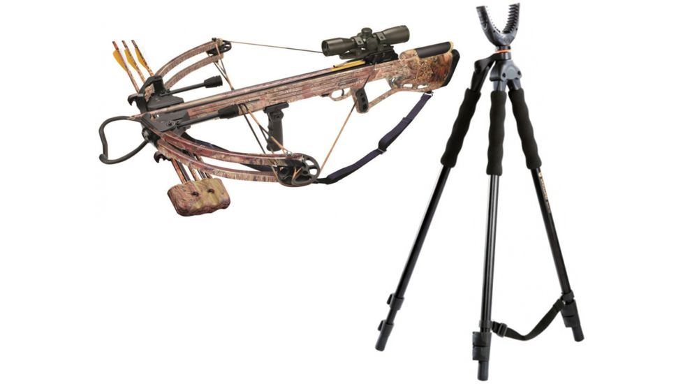 Inferno Blaze II Crossbow, w/Illuminated Reticle Scope, 198 W/ Vanguard Quest Tripod