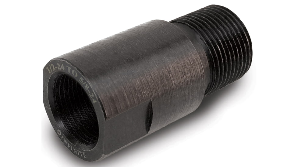 Infinite Product Solutions 1/2-24 - 5/8-24 Thread Adapter, Black Oxide, 1224-5824-BS