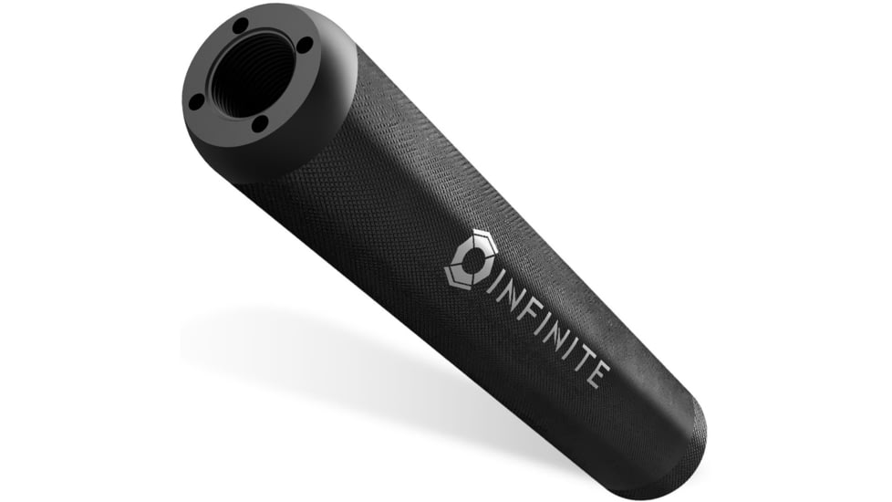 Infinite Product Solutions 10in Redirect Compensator w/Storage Cap, Black Anodize, Knurled, SRS-10IN-BAK-CR