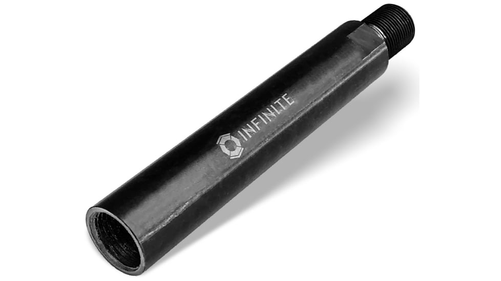 Infinite Product Solutions 4in Barrel Extension, Black, 5/8x24 - .30 Carbine/.308 Winchester/.300 AAC Blac, 5824-EXT-4IN-BS