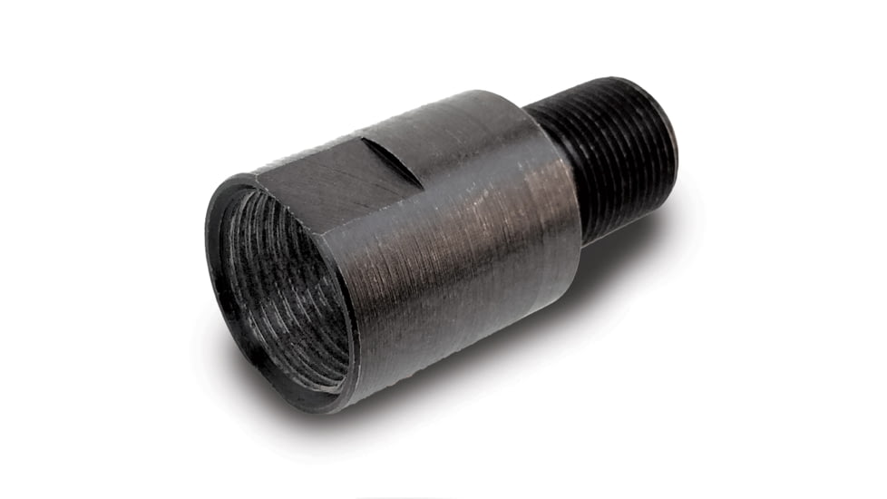 Infinite Product Solutions 5/8-24 - 1/2-28 Thread Adapter, Black, Smooth, 5824-1228-BS