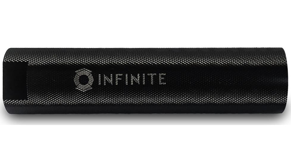 Infinite Product Solutions 6in QD Sound Redirect Sleeve, Knurled Glossy Black Anodize, Knurled, SRS-6IN-BAK