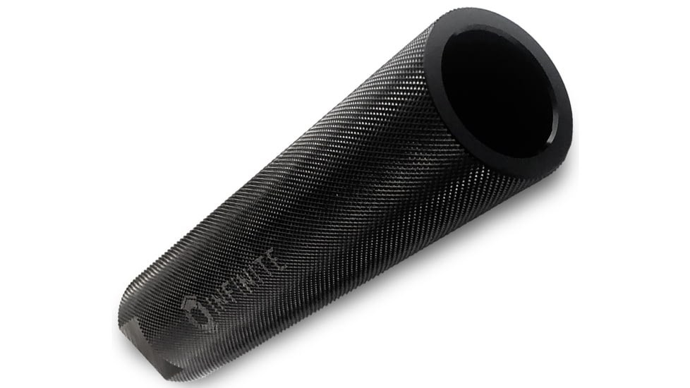 Infinite Product Solutions 6in QD Sound Redirect Sleeve, Knurled Glossy Black Anodize, Knurled, SRS-6IN-BAK