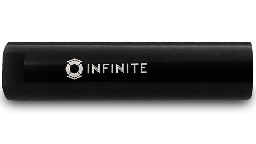 Infinite Product Solutions 6in Smooth Sound Redirect Sleeve, Glossy Black Anodize, Smooth, 1316-SRS-6IN-BA