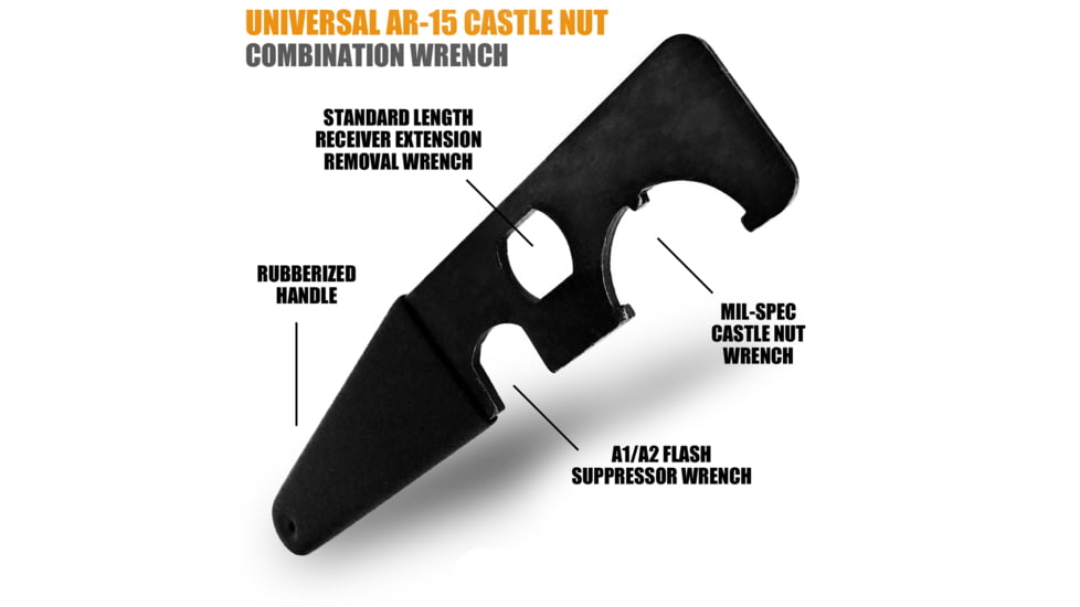 Infinite Product Solutions AR-15 Enhanced Castle Nut Armorer Wrench, Glossy Black, STOCK-WRENCH-P
