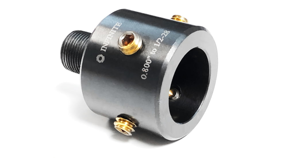 Infinite Product Solutions Gen 1 .800 Bull - 1/2-28 Slip-On Adapter, Black, 800-1228-BS