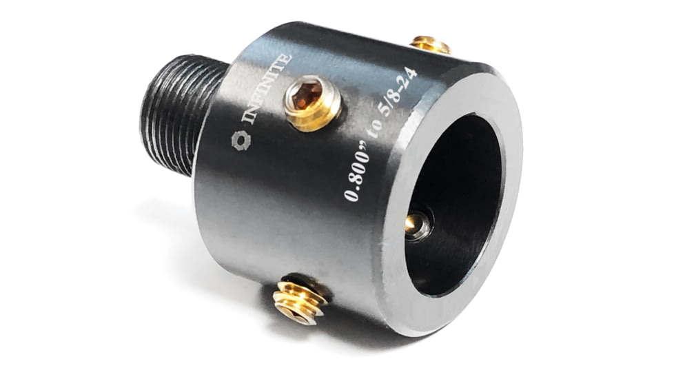 Infinite Product Solutions Gen 1 .800 Bull - 5/8-24 Slip-On Adapter, Black, 800-5824-BS