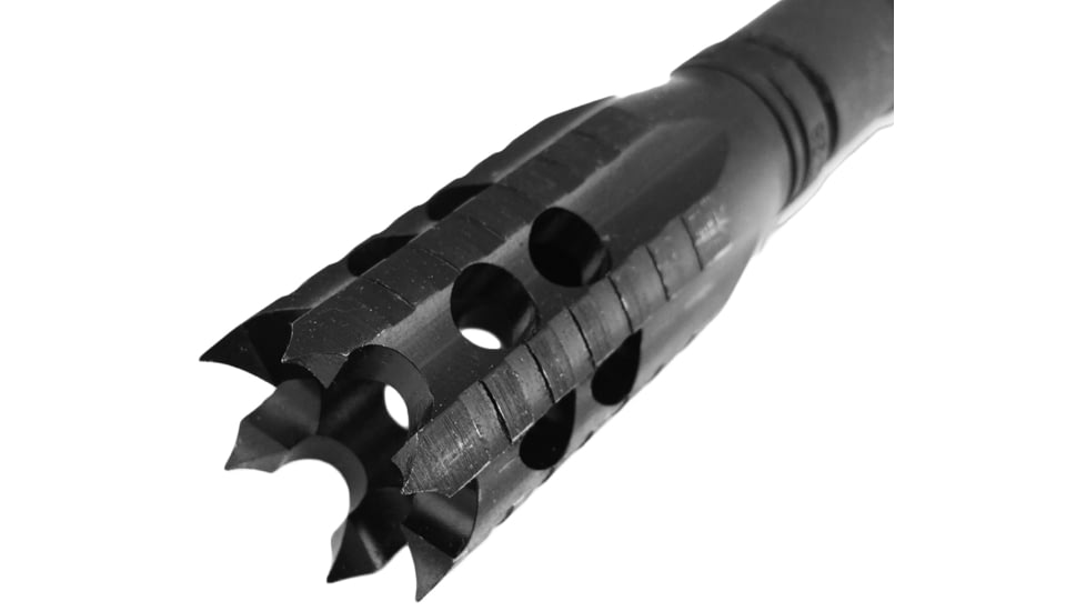 Infinite Product Solutions Gen 1 Crowning Scepter Muzzle Brake, 7.62x39mm, M14 x 1 LH, Black Oxide, 14LH-CROWN-FH-BS-CW