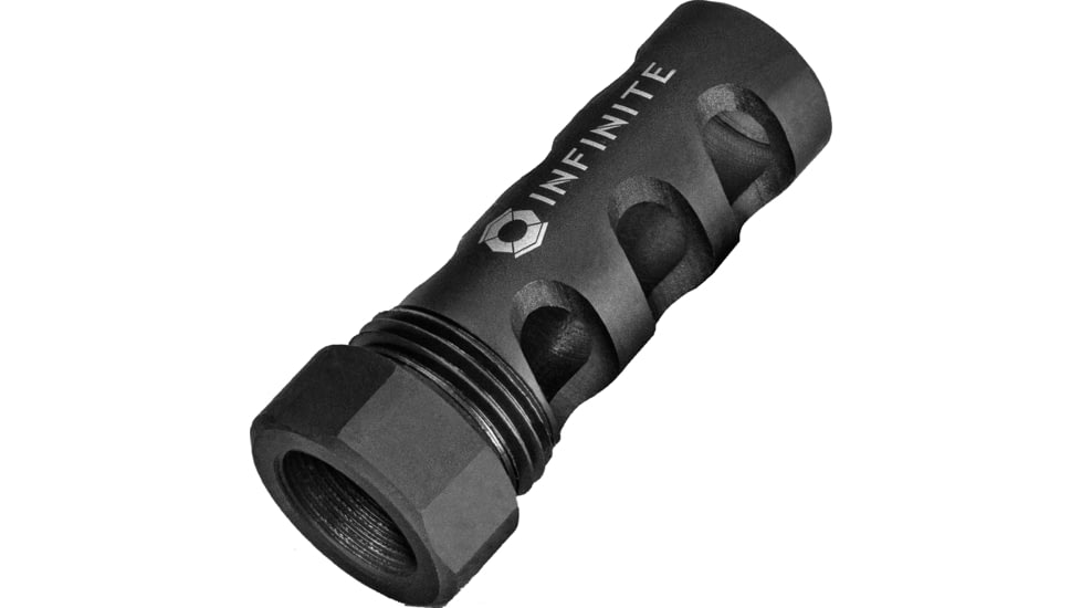 Infinite Product Solutions Gen 1 QD 3-Port Muzzle Brake, 9mm Luger, 1/2x36, Black Phosphate, 3-G1-4140-PHO-1236-CW