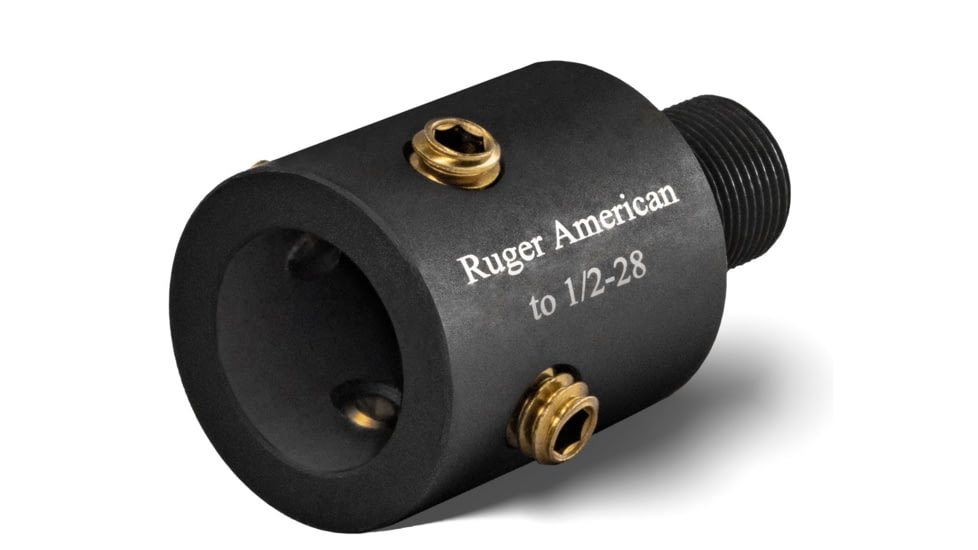 Infinite Product Solutions Gen 1 Ruger American - 1/2-28 Slip-On Adapter, Black, RAM-NOS-1228-BS