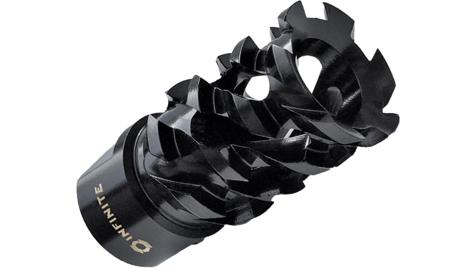 Infinite Product Solutions Gen 1 Walking Dead Flash Hider, .223 Remington/5.56x45mm NATO/9mm Luger/.22 Hornet/17 Hornady Magnum Rimfire/.350 Legend, 1/2x28, Black Oxide, 1228-WLK-BSS-CW