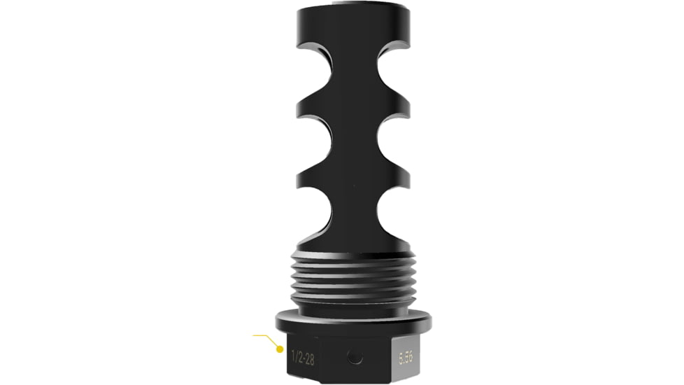 Infinite Product Solutions Gen 4 QD 3-Port Muzzle Brake, 7.62x39mm, M14 x 1 LH, Black Nitride, G4-174-NTD-14LH-CW