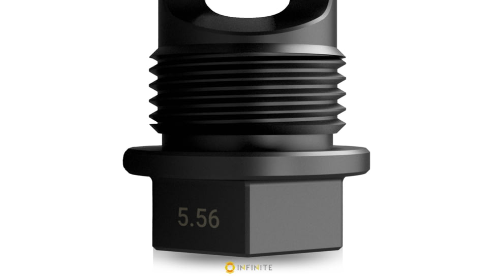 Infinite Product Solutions Gen 4 QD 3-Port Muzzle Brake, 7.62x39mm, M14 x 1 LH, Black Nitride, G4-174-NTD-14LH-CW