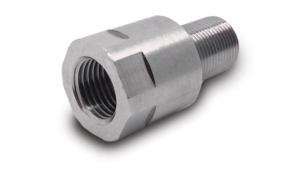 Infinite Product Solutions M13 x 1 RH - 1/2-28 Thread Adapter, Polished Stainless Steel, 13RH-1228-SS