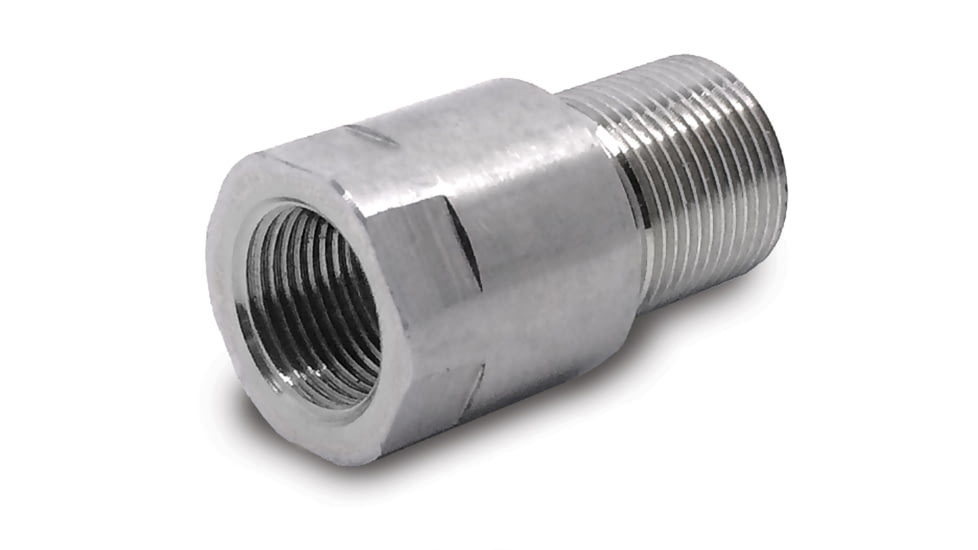 Infinite Product Solutions M14 x 1 LH - 5/8-24 Thread Adapter, Polished Stainless Steel, 14LH-5824-SS