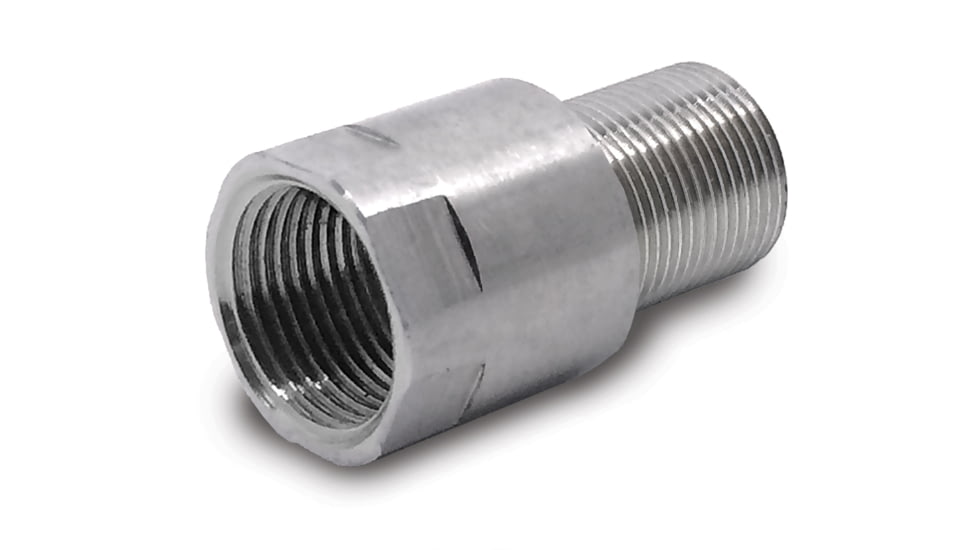 Infinite Product Solutions M16 x 1 LH - 578-28 RH Thread Adapter, Polished Stainless Steel, 16LH-578-SS