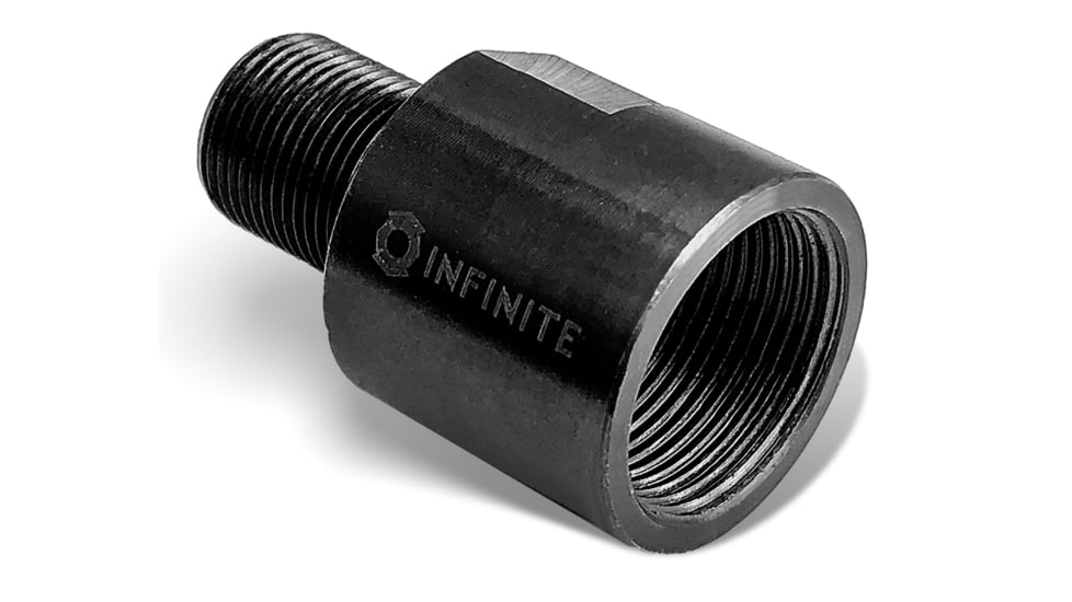 Infinite Product Solutions M18 x 1 - 1/2-28 Thread Adapter, Black, 18RH-1228-BS