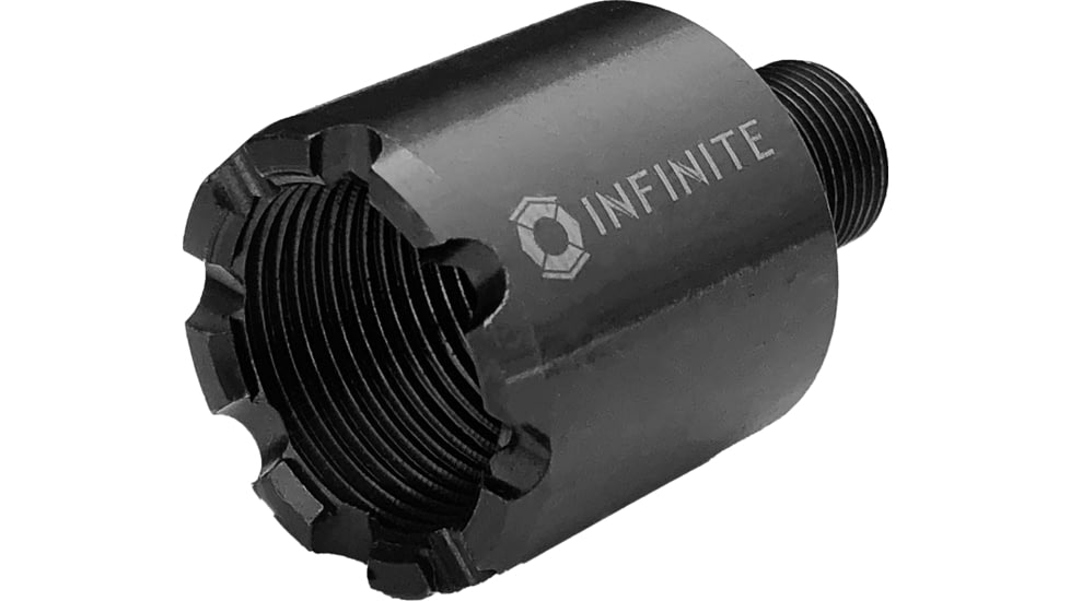 Infinite Product Solutions M24 x 1.5 - M14 x 1 LH Thread Adapter, Black, 24X15RH-14LH-BS
