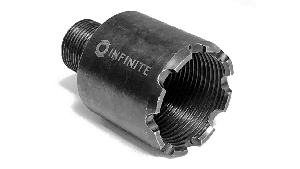 Infinite Product Solutions M26 x 1.5 LH - 5/8-24 Thread Adapter, Black, 2615LH-5824-BS