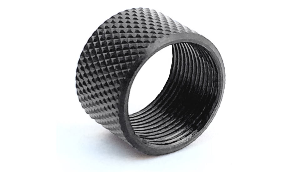 Infinite Product Solutions Pistol Knurled Thread Protector, Black, 9/16x24, 916RHP-TP-K-BS
