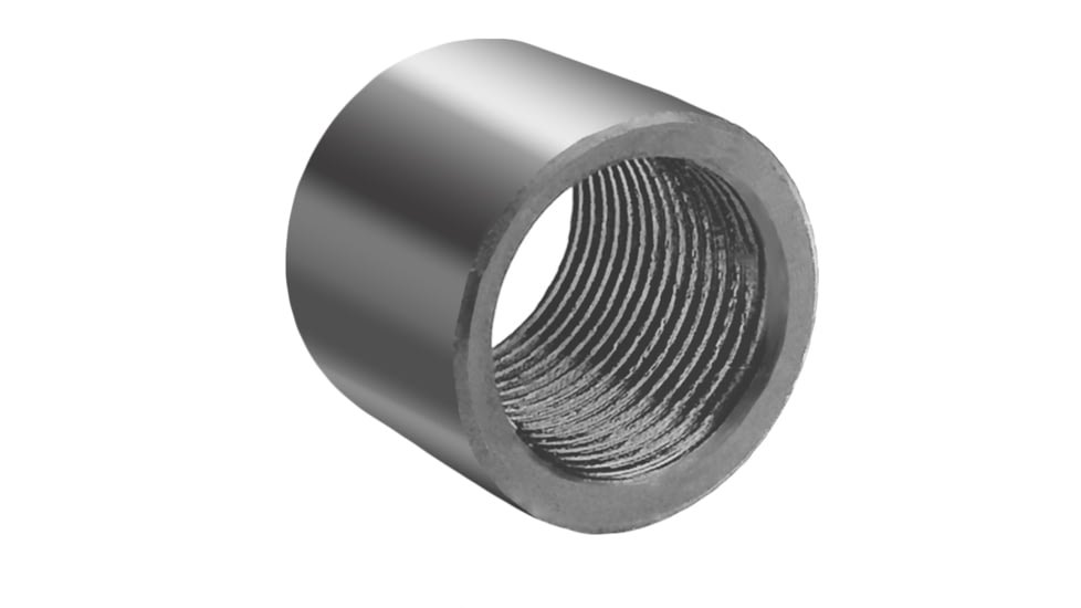 Infinite Product Solutions Pistol Smooth Stainless Thread Protector, Silver, 1/2x28, 1228P-TP-SS
