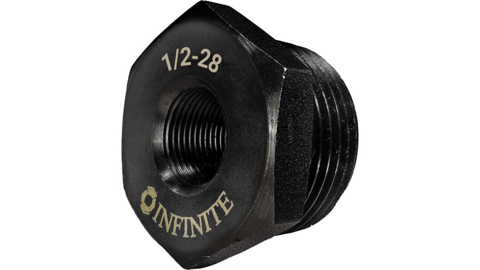 Infinite Product Solutions Tapered Thread Adapter, Black Oxide/Black Phosphate, 1/2x28, AD-TPR-4140-BOG-1228