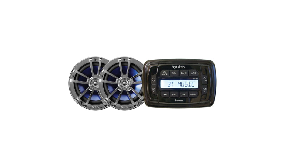 Infinity Am/Fm/Bluetooth Multimedia Receiver Receiver w/ Speakers, INF-MPK250